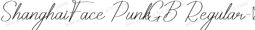 ShanghaiFace PunkGB Regular字体转换
